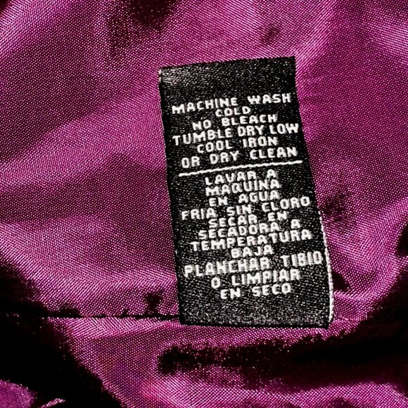 Jane Ashley Iridescent Purple Quilted Zip Vest PM Petite Gorpcore Wintercore - Picture 6 of 6